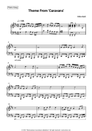 Sheet music, chords Mike Batt - Theme From 'Caravans'