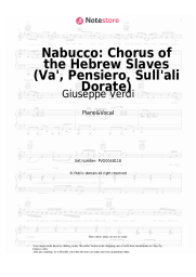 undefined Giuseppe Verdi - Nabucco: Chorus of the Hebrew Slaves (Va', Pensiero, Sull'ali Dorate)