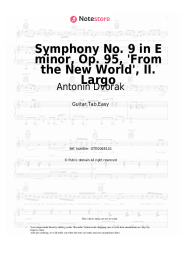 Sheet music, chords Antonin Dvorak - Symphony No. 9 in E minor, Op. 95, 'From the New World', II. Largo