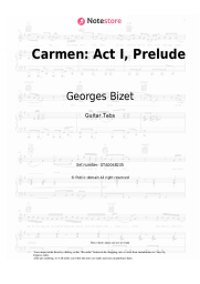 Sheet music, chords Georges Bizet - Carmen: Act I, Prelude