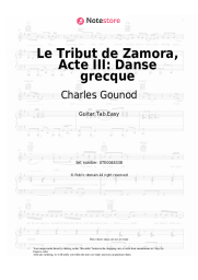 Sheet music, chords Charles Gounod - Le Tribut de Zamora, Acte III: Danse grecque