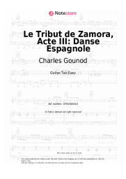 Sheet music, chords Charles Gounod - Le Tribut de Zamora, Acte III: Danse Espagnole