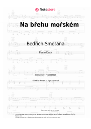 Sheet music, chords Bedřich Smetana - Na břehu mořském