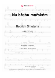 Sheet music, chords Bedřich Smetana - Na břehu mořském