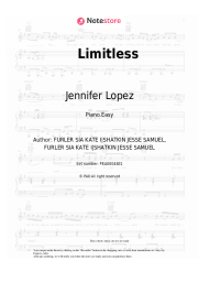 Sheet music, chords Jennifer Lopez - Limitless