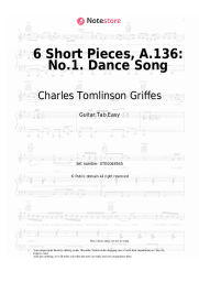 undefined Charles Tomlinson Griffes - 6 Short Pieces, A.136: No.1. Dance Song