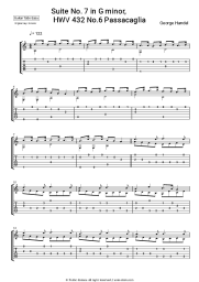undefined George Handel - Suite No. 7 in G minor, HWV 432: No.6 Passacaglia