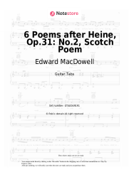 undefined Edward MacDowell - 6 Poems after Heine, Op.31: No.2, Scotch Poem