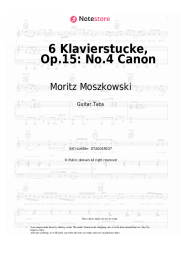 undefined Moritz Moszkowski - 6 Klavierstucke, Op.15: No.4 Canon
