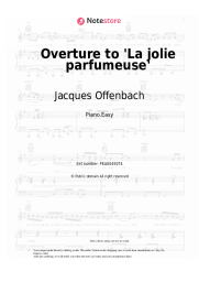 Sheet music, chords Jacques Offenbach - Overture to 'La jolie parfumeuse'
