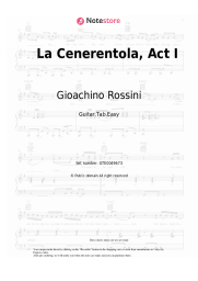 Sheet music, chords Gioachino Rossini - La Cenerentola,  Act I: Scene 1: Introduction - No, no, no: non v'e