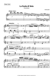 Sheet music, chords Gioachino Rossini - Overture to La scala di seta