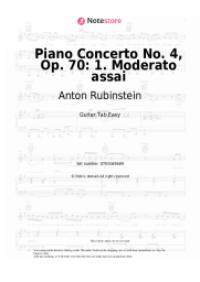 Sheet music, chords Anton Rubinstein - Piano Concerto No. 4, Op. 70: 1. Moderato assai