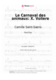 Sheet music, chords Camille Saint-Saens - Le Carnaval des animaux: X. Voliere