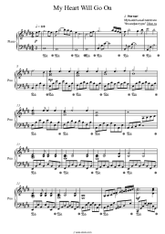 Sheet music, chords Celine Dion - My Heart Will Go On (Titanic Soundtrack OST)