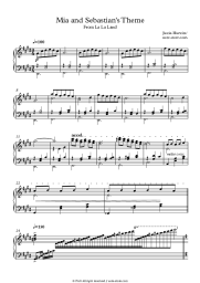 Sheet music, chords Justin Hurwitz - Mia And Sebastian's Theme