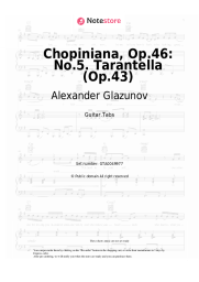 undefined Alexander Glazunov - Chopiniana, Op.46: No.5. Tarantella (Op.43)