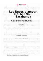 undefined Alexander Glazunov - Les Ruses d'amour, Op. 61: No.3 Sarabanda