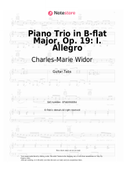undefined Charles-Marie Widor - Piano Trio in B-flat Major, Op. 19: I. Allegro