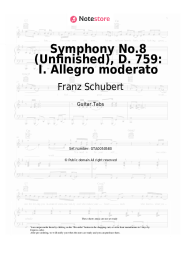Sheet music, chords Franz Schubert - Symphony No.8 (Unfinished), D. 759: I. Allegro moderato