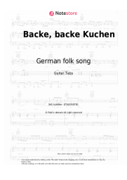 undefined German folk song - Backe, backe Kuchen