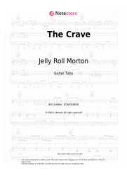 Sheet music, chords Jelly Roll Morton - The Crave