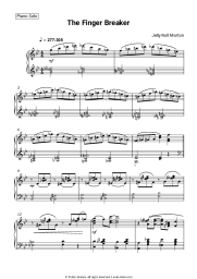 Sheet music, chords Jelly Roll Morton - The Finger Breaker