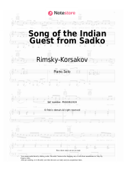 Sheet music, chords Rimsky-Korsakov - Song of the Indian Guest from Sadko