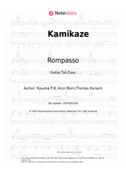 Sheet music, chords Rompasso - Kamikaze