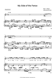 Sheet music, chords Dan + Shay - My Side Of The Fence