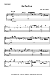 Sheet music, chords Ella Mai, H.E.R. - Gut Feeling