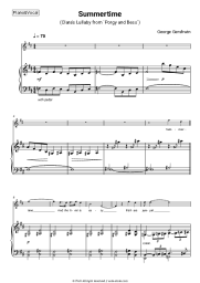 Sheet music, chords Ella Fitzgerald - Summertime