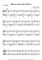 undefined Frederic Chopin - Waltz in A minor, Op. 34 No. 2