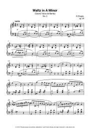 undefined Frederic Chopin - Waltz in A minor, Op. 34 No. 2