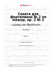 undefined Ludwig van Beethoven - Sonata for piano number 2 in A major, op. 2 number 2