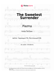 Sheet music, chords Plazma - The Sweetest Surrender