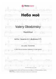 undefined Valery Obodzinsky - Небо моё