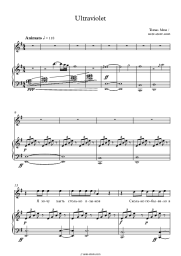 Sheet music, chords Thomas Mraz - Ultraviolet