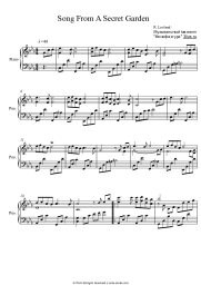 Sheet music, chords Rolf Lovland - Song from a Secret Garden