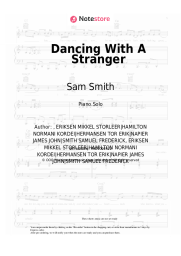 Sheet music, chords Sam Smith, Normani - Dancing With A Stranger