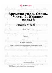undefined Antonio Vivaldi - 4 Seasons. Autumn, movement 2: Adagio molto