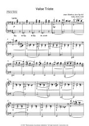 Sheet music, chords Jean Sibelius - Valse triste, op. 44 nr. 1