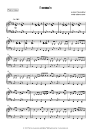 Sheet music, chords Astor Piazzolla - Escualo
