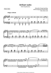 Sheet music, chords Alexander Dargomyzhsky - Valse Brillante