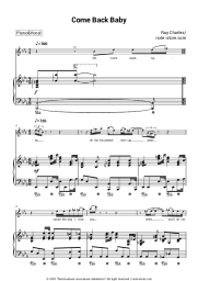 Sheet music, chords Ray Charles - Come Back Baby