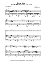 Sheet music, chords Dua Lipa - Swan Song (From the Motion Picture Alita: Battle Angel)