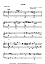 Sheet music, chords Aaron Smith - Dancin (Krono Remix)