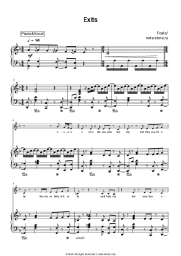 Sheet music, chords Foals - Exits (Edit)