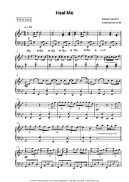 Sheet music, chords Grace Carter - Heal Me