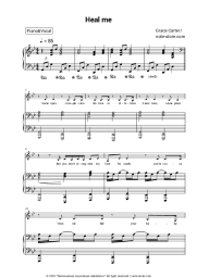 Sheet music, chords Grace Carter - Heal Me